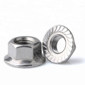 M8 Stainless Steel SS304 Hex Flange Nut DIN6923